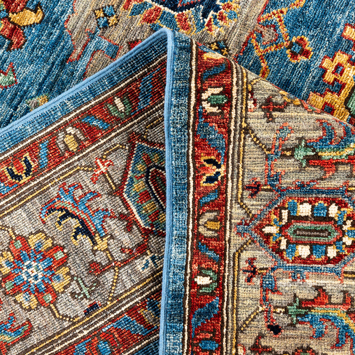 Traditional Serapi Wool Rug - 6'1" x 9'