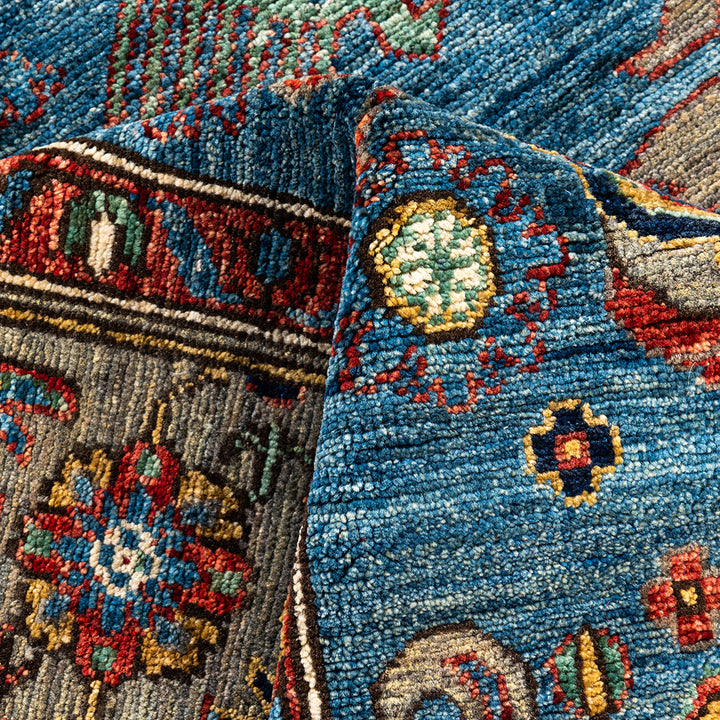 Traditional Serapi Wool Rug - 6'1" x 9'