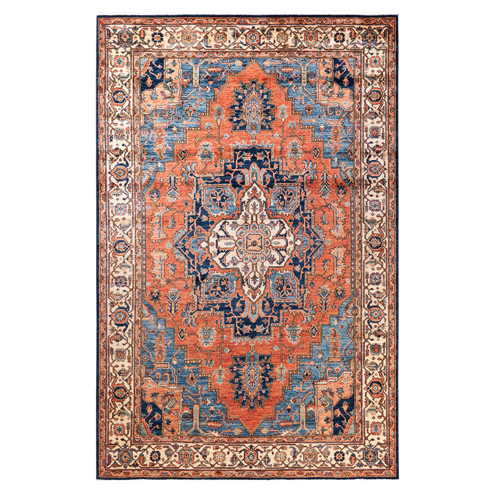 Traditional Serapi Wool Rug - 6' x 9'3"