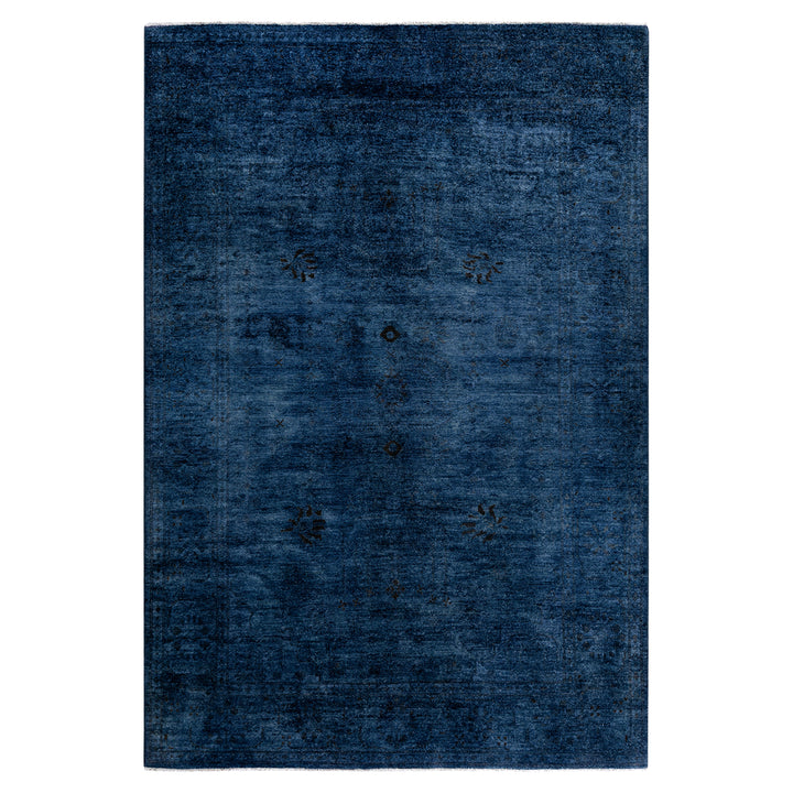 Overdyed Wool Rug - 6'3" x 9'4"