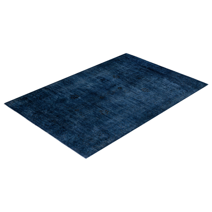 Overdyed Wool Rug - 6'3" x 9'4"