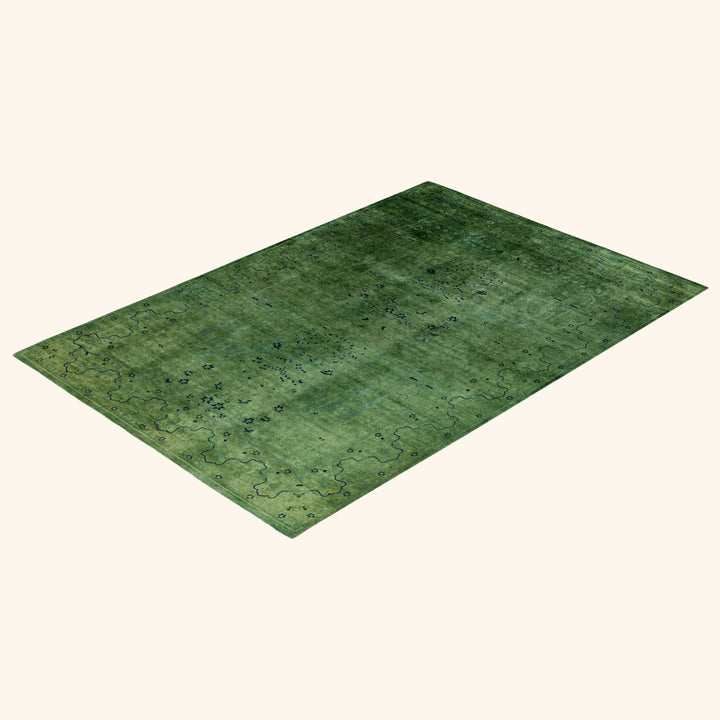 Overdyed Wool Rug - 6' x 9'3"