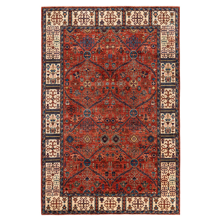 Traditional Serapi Wool Rug - 6' x 8'10"