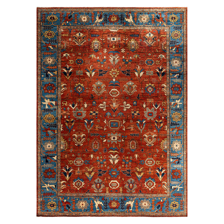 Traditional Serapi Wool Rug - 10'3" x 14'