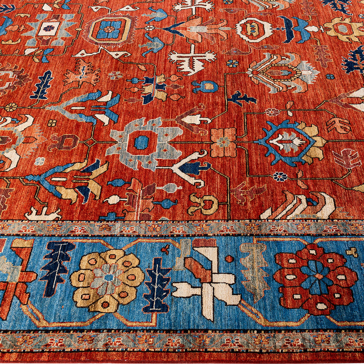 Traditional Serapi Wool Rug - 10'3" x 14'