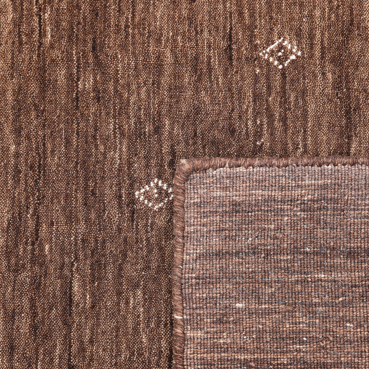 Transitional Gabbeh Wool Rug Brown / 6x9