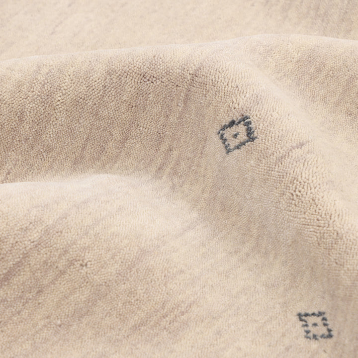 Transitional Gabbeh Wool Rug Beige / 8x10