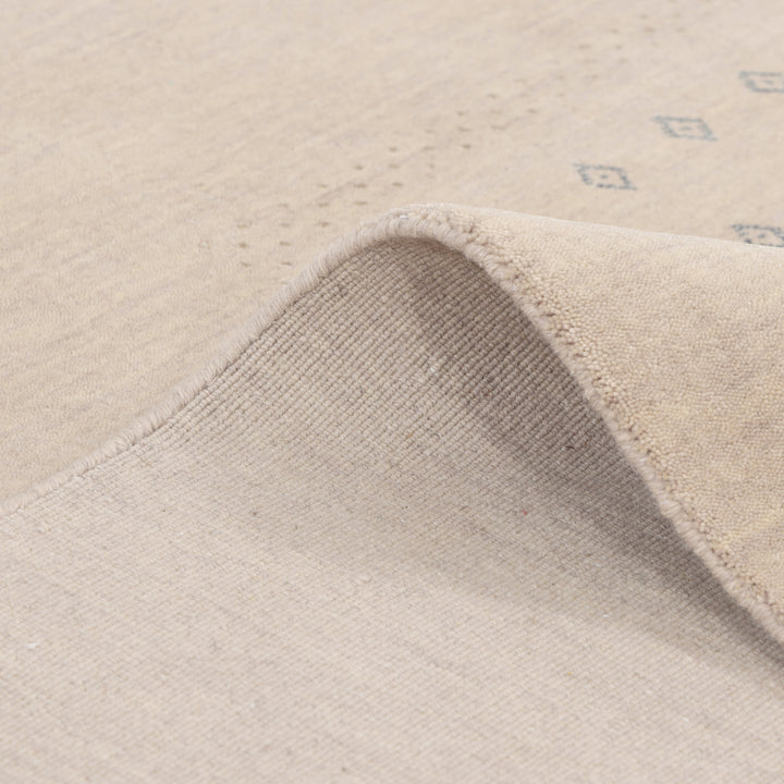 Transitional Gabbeh Wool Rug Beige / 8x10