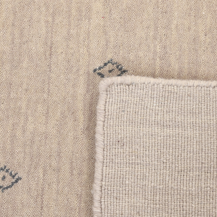 Transitional Gabbeh Wool Rug Beige / 8x10