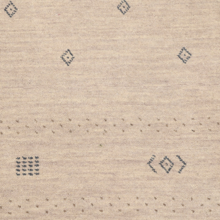 Transitional Gabbeh Wool Rug Beige / 8x10