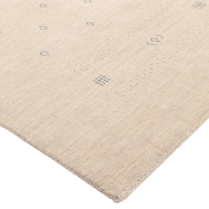 Transitional Gabbeh Wool Rug Beige / 8x10