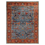 Traditional Serapi Wool Rug - 9'2" x 11'11"