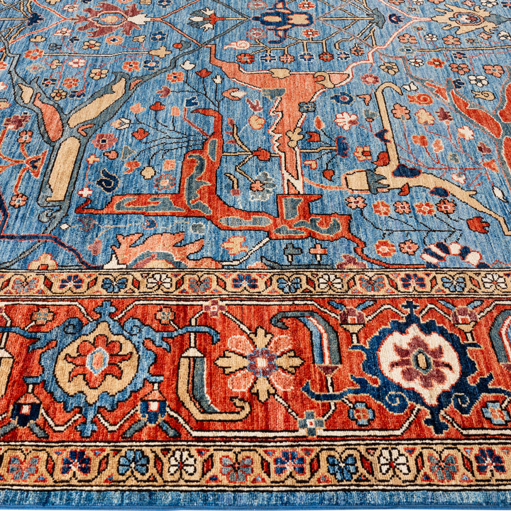 Traditional Serapi Wool Rug - 9'2" x 11'11"