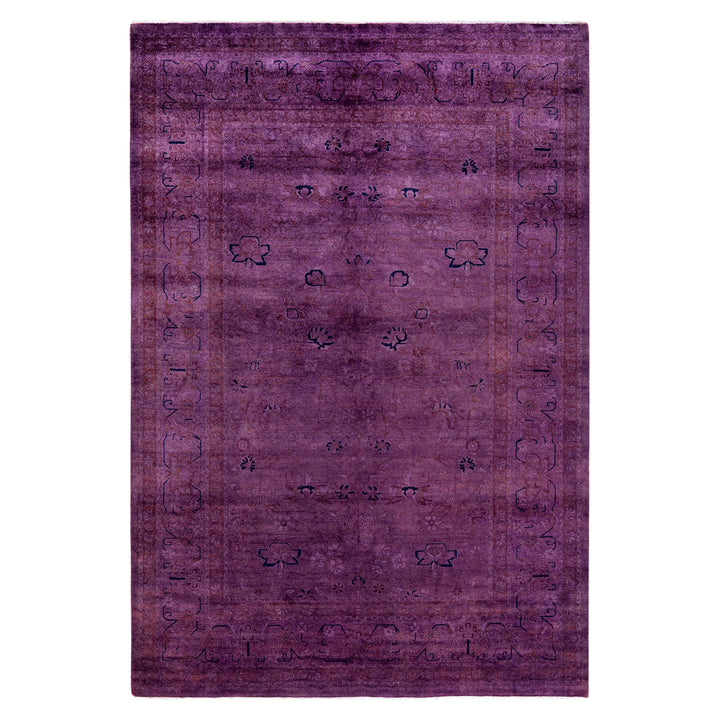Overdyed Wool Rug - 6'1" x 8'10"