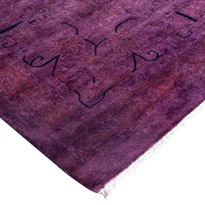 Overdyed Wool Rug - 6'1" x 8'10"