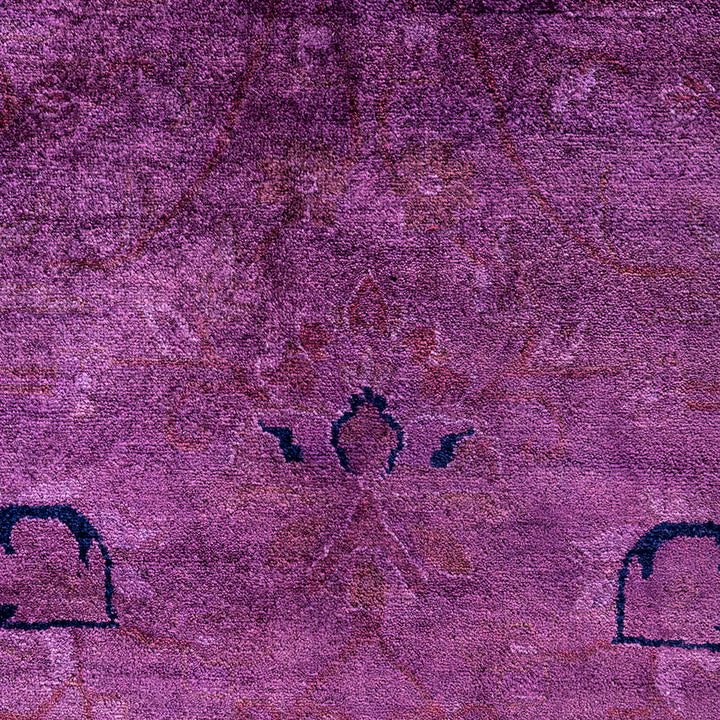 Overdyed Wool Rug - 6'1" x 8'10"