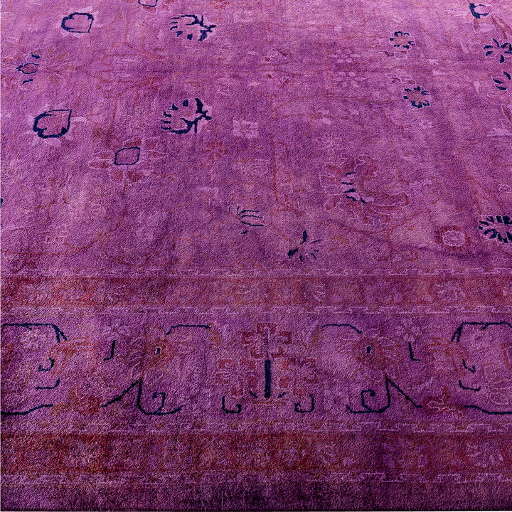 Overdyed Wool Rug - 6'1" x 8'10"
