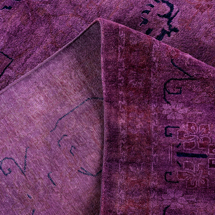 Overdyed Wool Rug - 6'1" x 8'10"