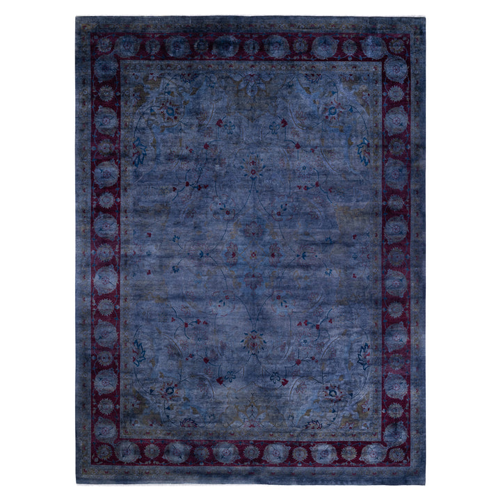 Overdyed Wool Rug - 9'3" x 12'3"