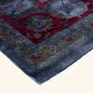 Overdyed Wool Rug - 9'3" x 12'3" - hover