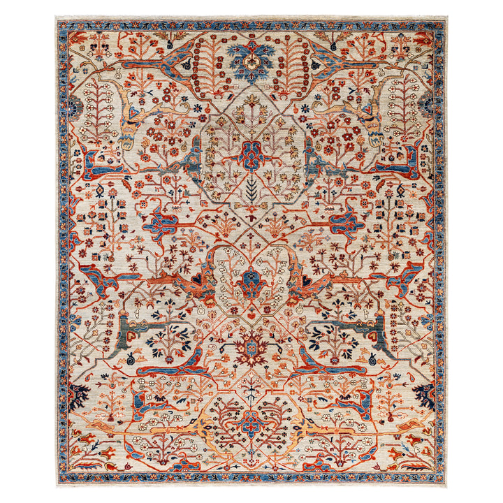 Traditional Serapi Wool Rug - 8'1" x 9'8"
