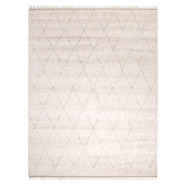 Moroccan Wool Rug Ivory / 6x9