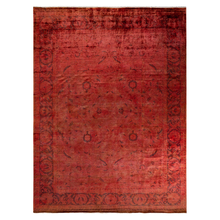 Overdyed Wool Rug - 9'2" x 11'9"