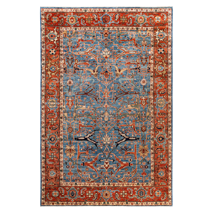 Traditional Serapi Wool Rug - 5'11" x 8'10"