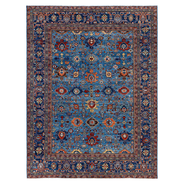 Traditional Serapi Wool Rug - 8'11" x 11'9"