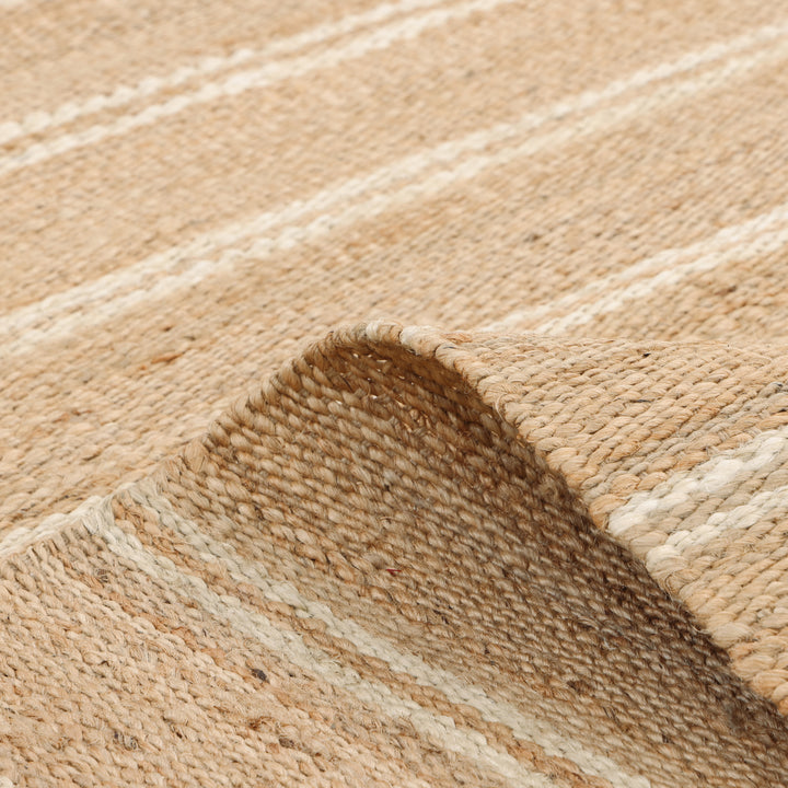 Transitional Jute Wool Rug - 8' x 10' Natural