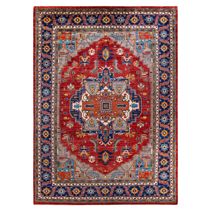 Traditional Serapi Wool Rug - 9'10" x 13'8"