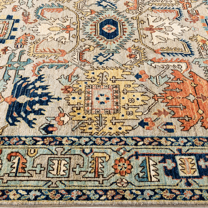 Traditional Serapi Wool Rug - 6'2" x 8'10"