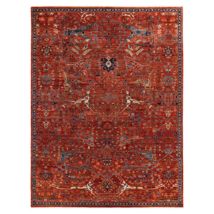 Traditional Serapi Wool Rug - 9' x 12'