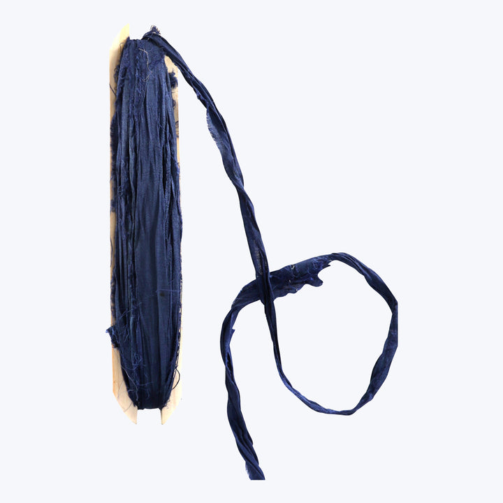 Hand Dyed Ribbon Navy