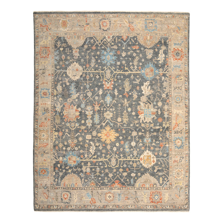 Blue Antique Revival Wool Rug - 8' x 10'