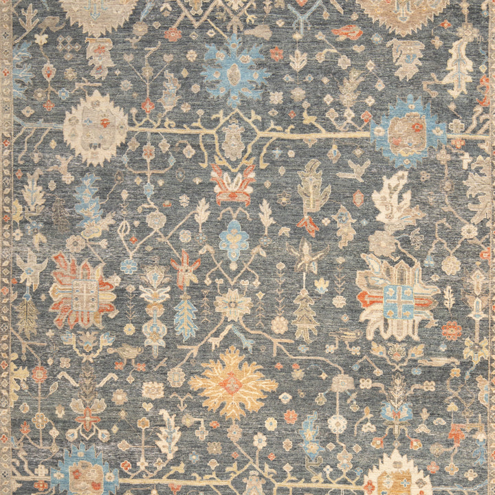 Blue Antique Revival Wool Rug - 8' x 10'
