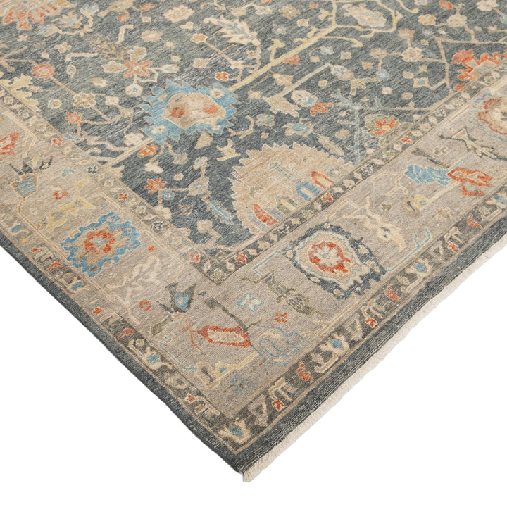 Blue Antique Revival Wool Rug - 8' x 10'