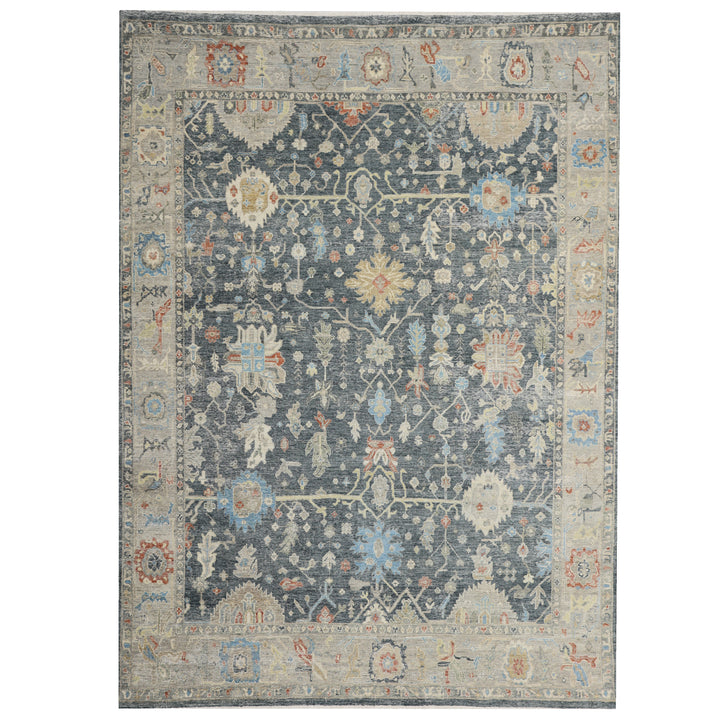Blue Antique Revival Wool Rug - 8' x 10'