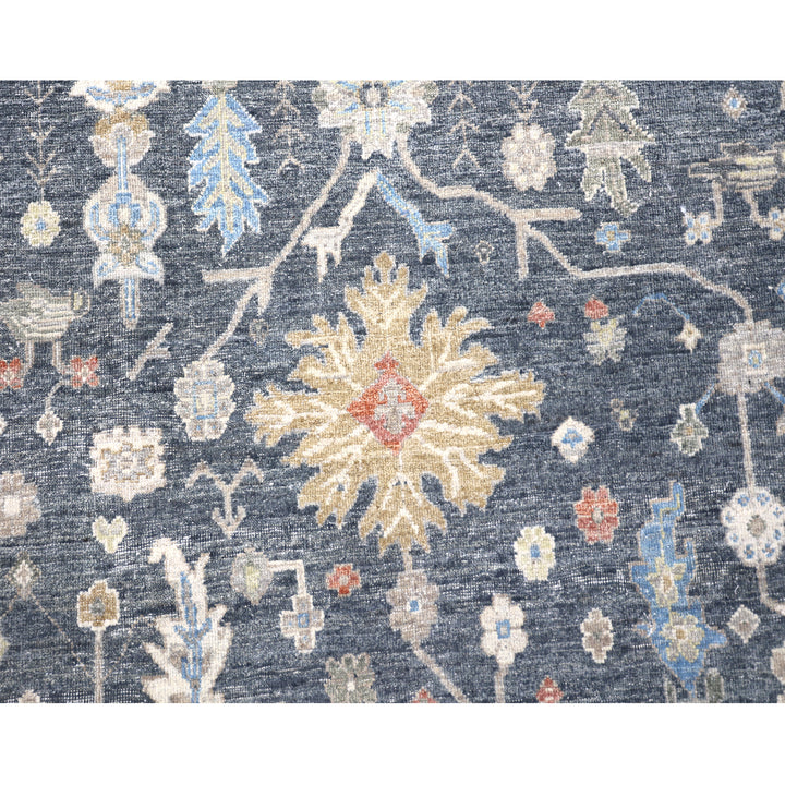 Blue Antique Revival Wool Rug - 8' x 10'