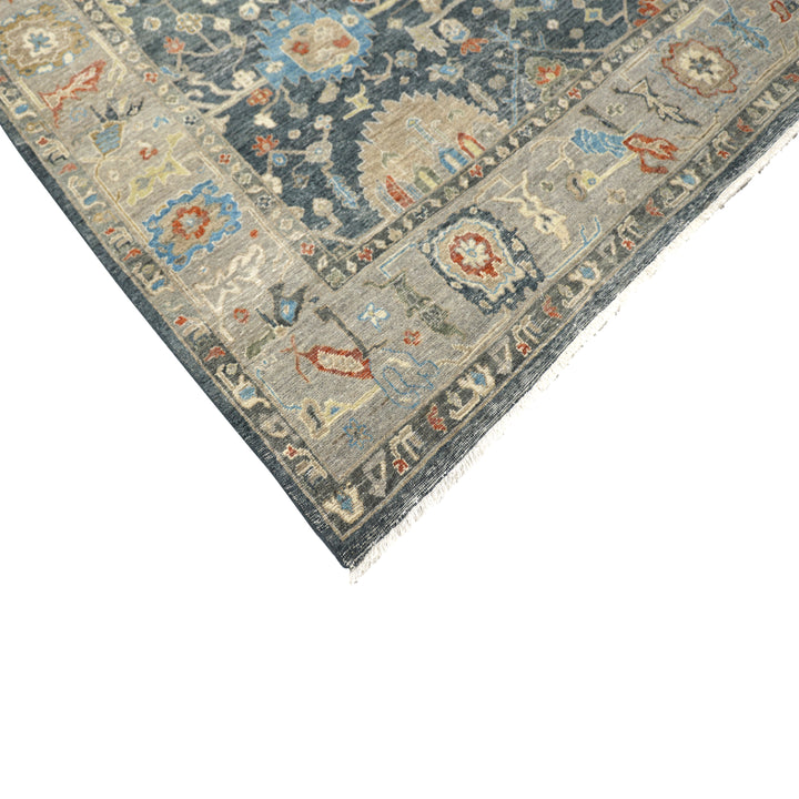 Blue Antique Revival Wool Rug - 8' x 10'