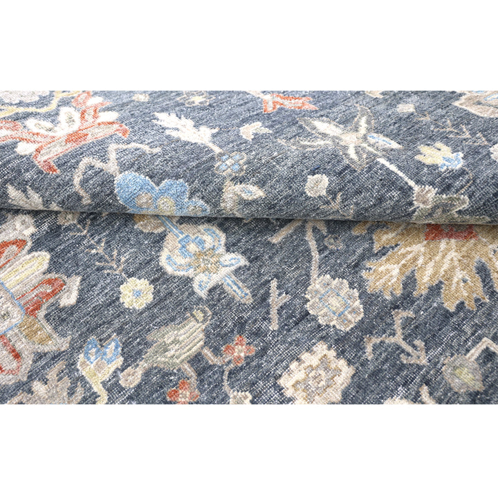 Blue Antique Revival Wool Rug - 8' x 10'