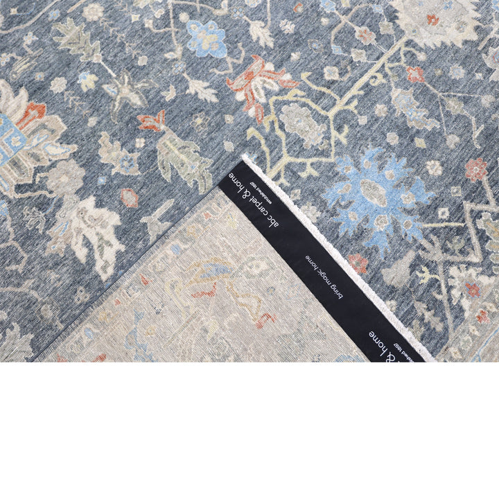 Blue Antique Revival Wool Rug - 8' x 10'