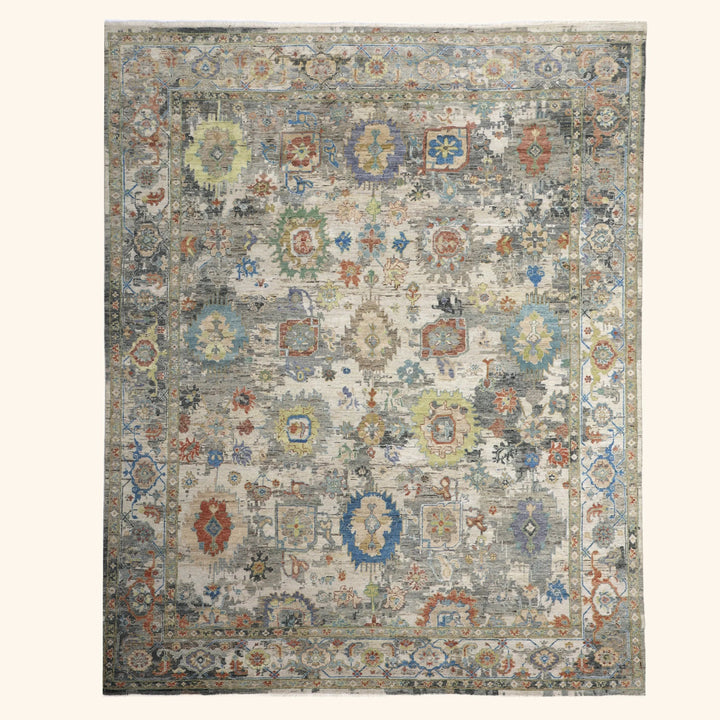 Ivory Antique Revival Wool Rug - 8' x 10'
