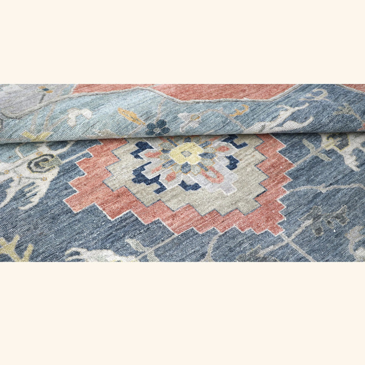 Multicolored Antique Revival Wool Rug 9x12