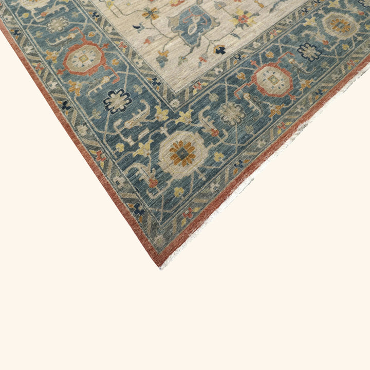 Multicolored Antique Revival Wool Rug 10x14