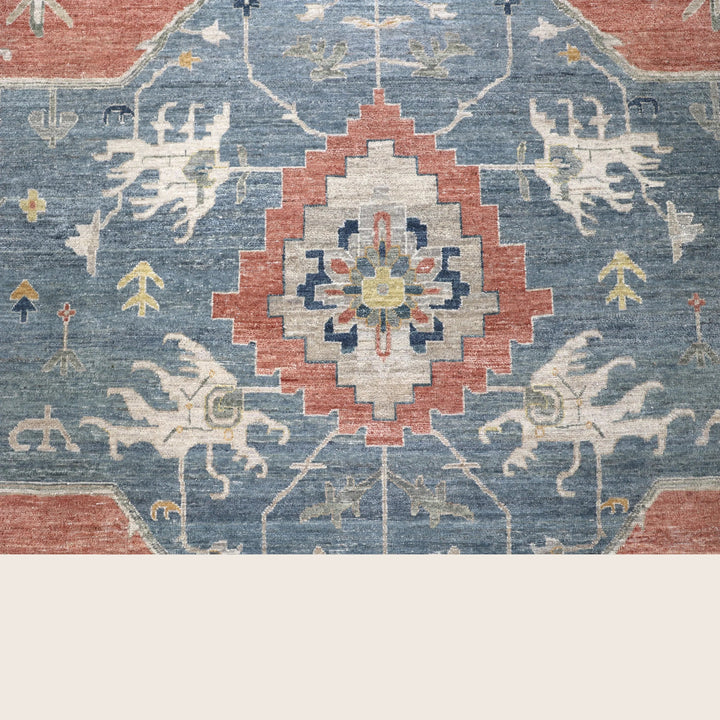 Multicolored Antique Revival Wool Rug