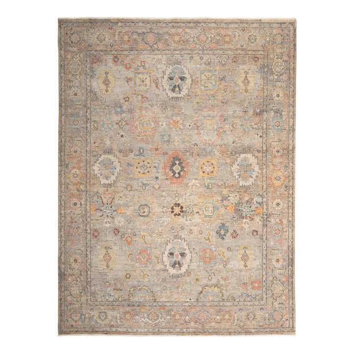 Grey Antique Revival Wool Rug - 8' x 10'