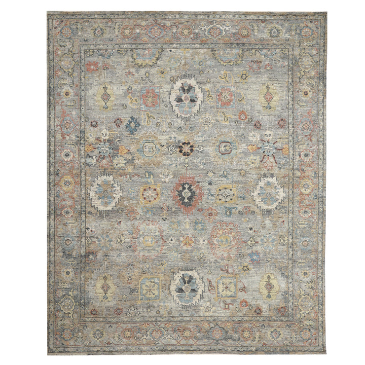 Grey Antique Revival Wool Rug - 8' x 10'