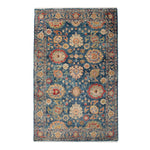 Blue Antique Revival Wool Rug - 4' x 6'