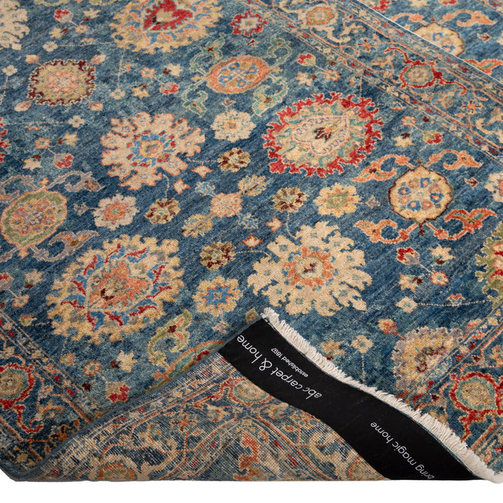 Blue Antique Revival Wool Rug - 4' x 6'